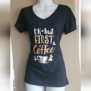 Women's Black Coffee Graphic Tee